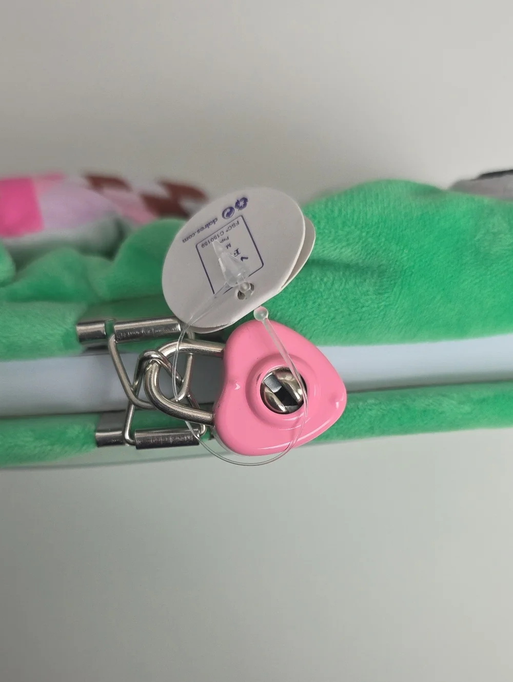 Diary With Lock - Plush Green Frog Kitten with Strawberry Milk Noteboom